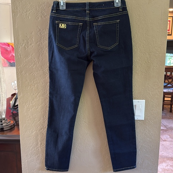 Michael Kors Women’s Selma skinny Stretch Jeans Dark Size 4P - Picture 12 of 14